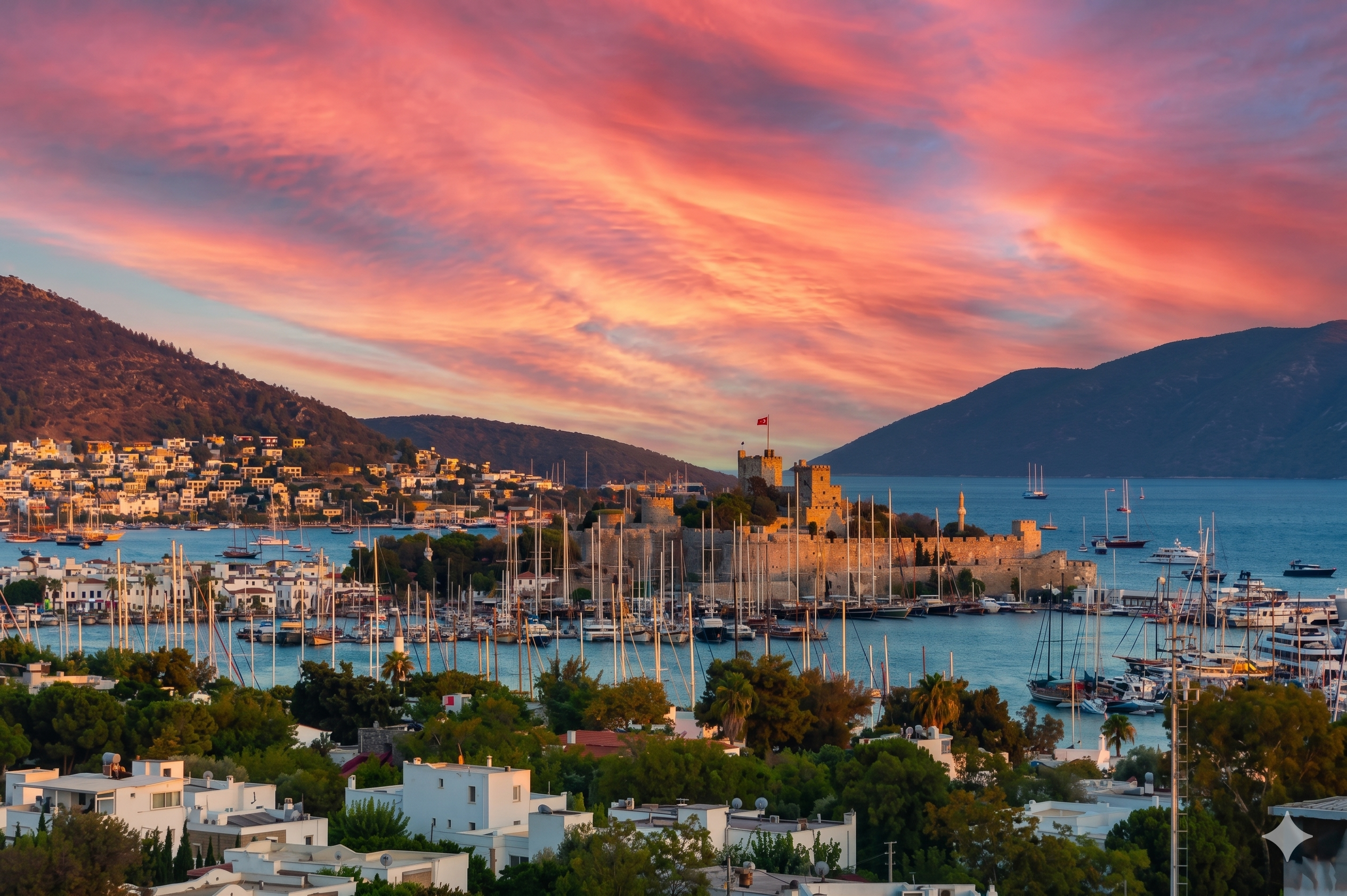 Bodrum Kalesi ve Ege Denizi